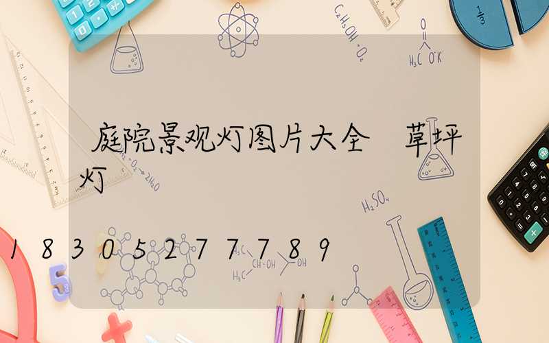 庭院景观灯图片大全 草坪灯